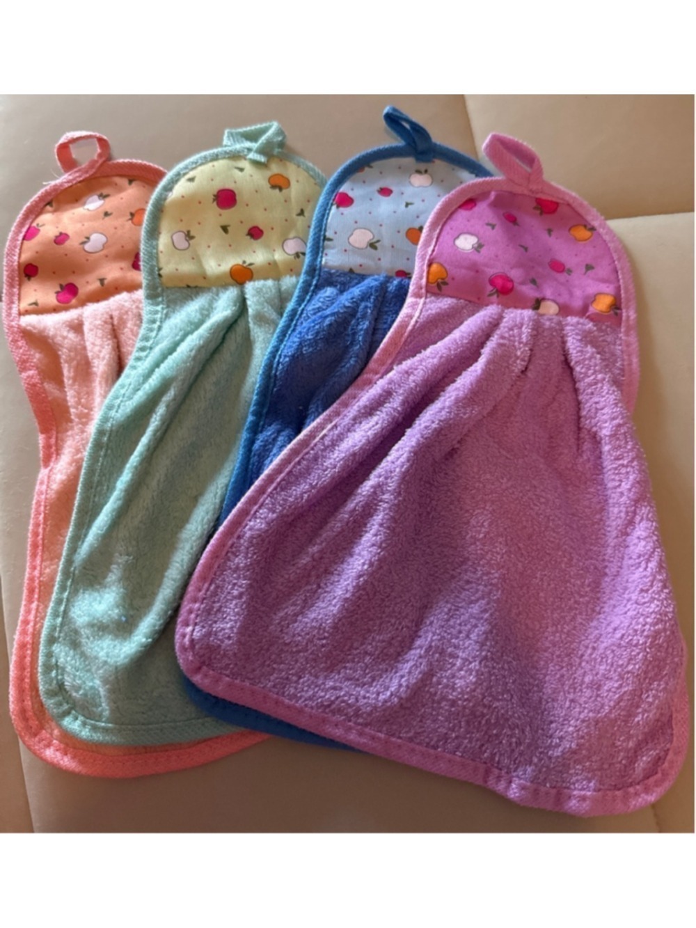 Unbranded Multicolor Fruit Print Hand towels
 One Size